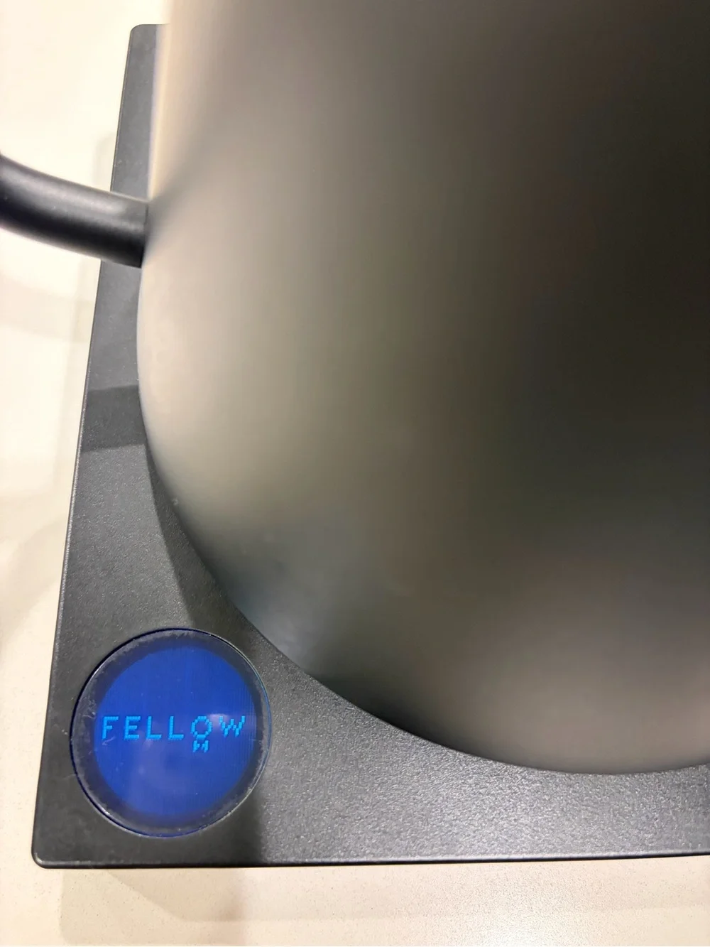 Fellow Matte Black Electric Gooseneck Kettle with Wood Handle